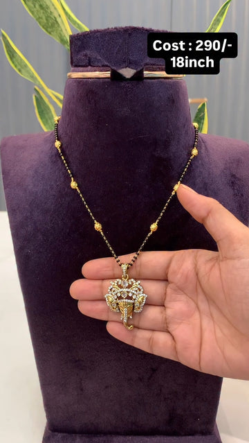 Beautiful ganesh  blackbeads