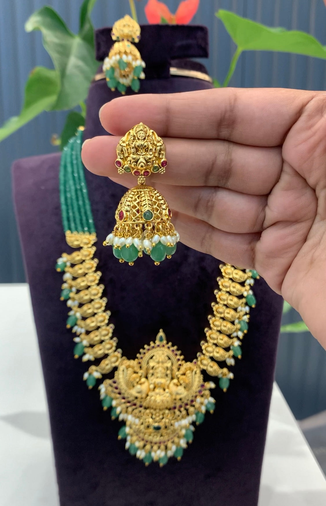 Beautiful Nakshi Heavy Beads set