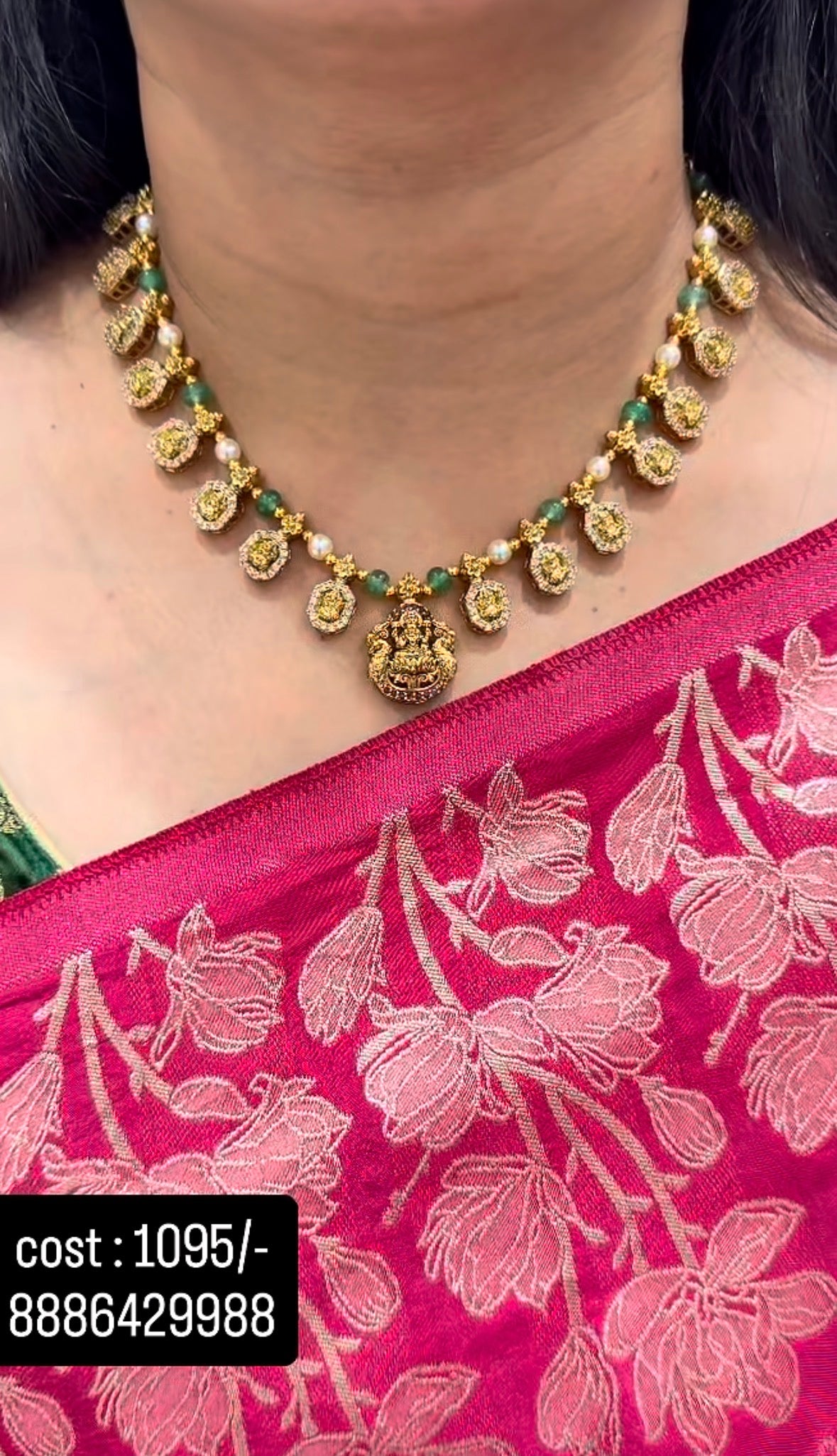 Beautiful kasula customised beads necklace