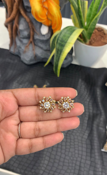 Beautiful white stone studs