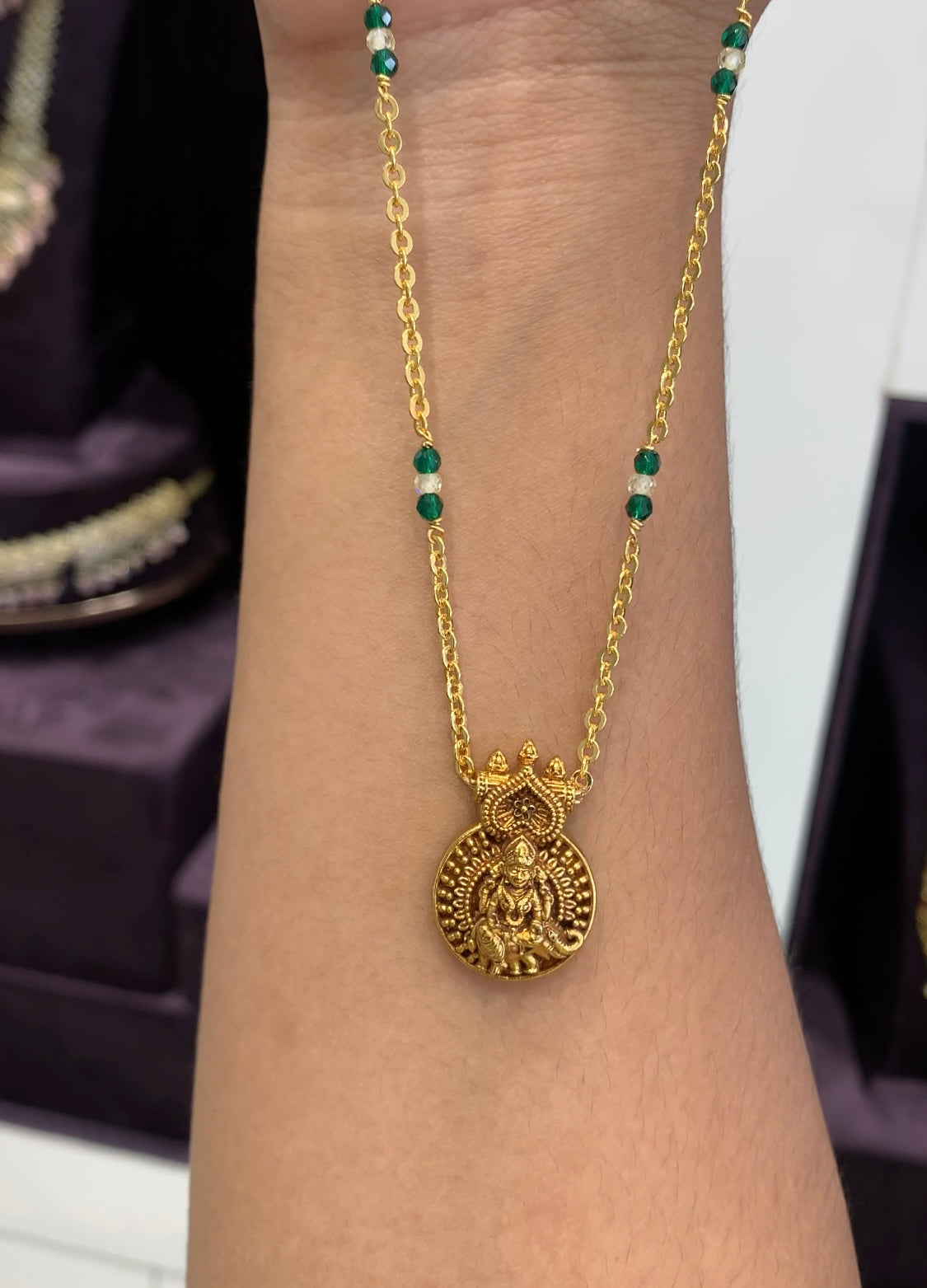 Beautiful Nakshi locket with chain
