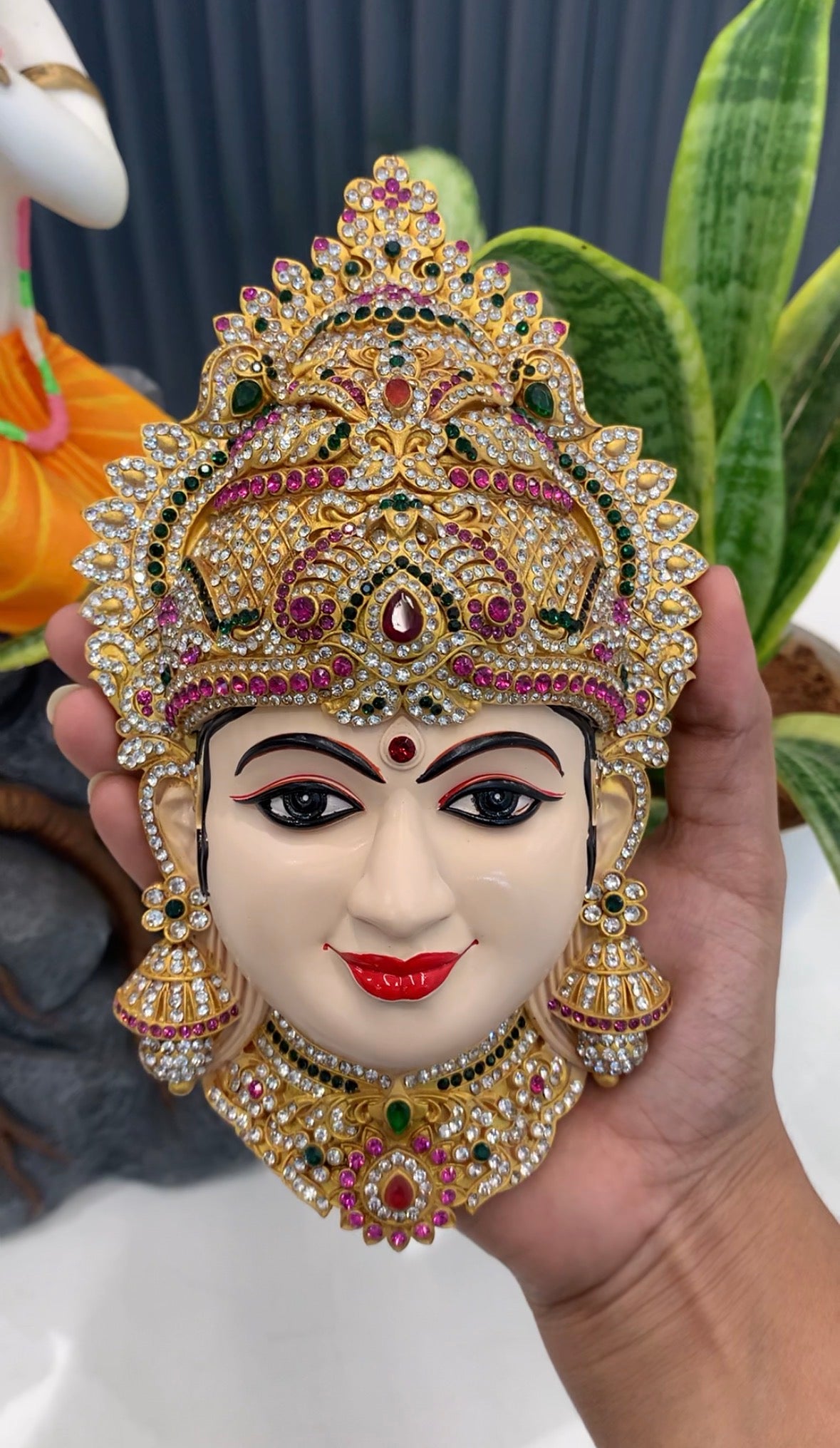Beautiful Lakshmidevi Face (8 inches)