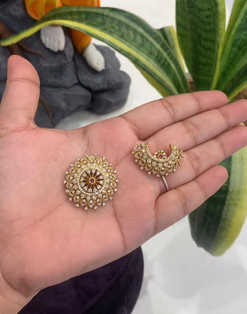 Beautiful sun moon hair pins