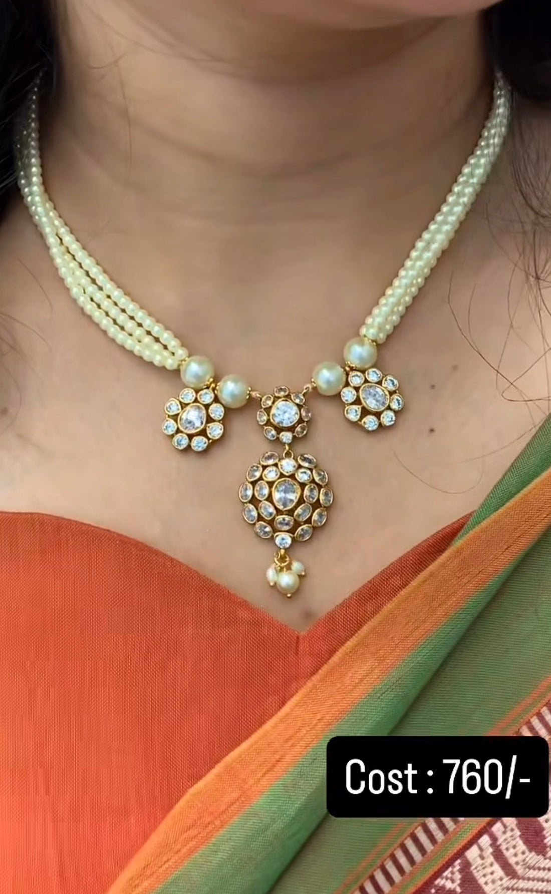 Beautiful pearls chocker set