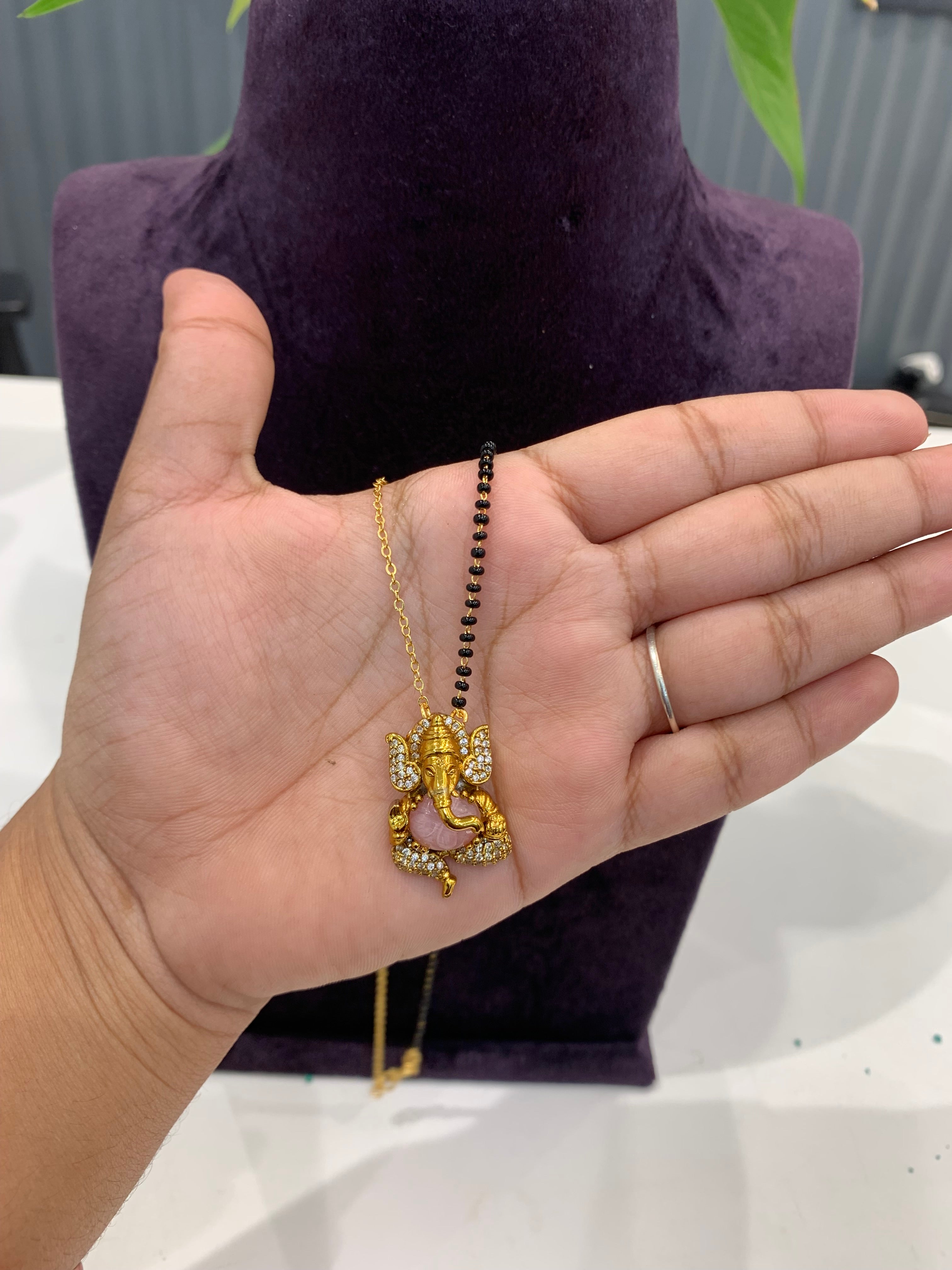 Beautiful ganesh pendant blackbeads