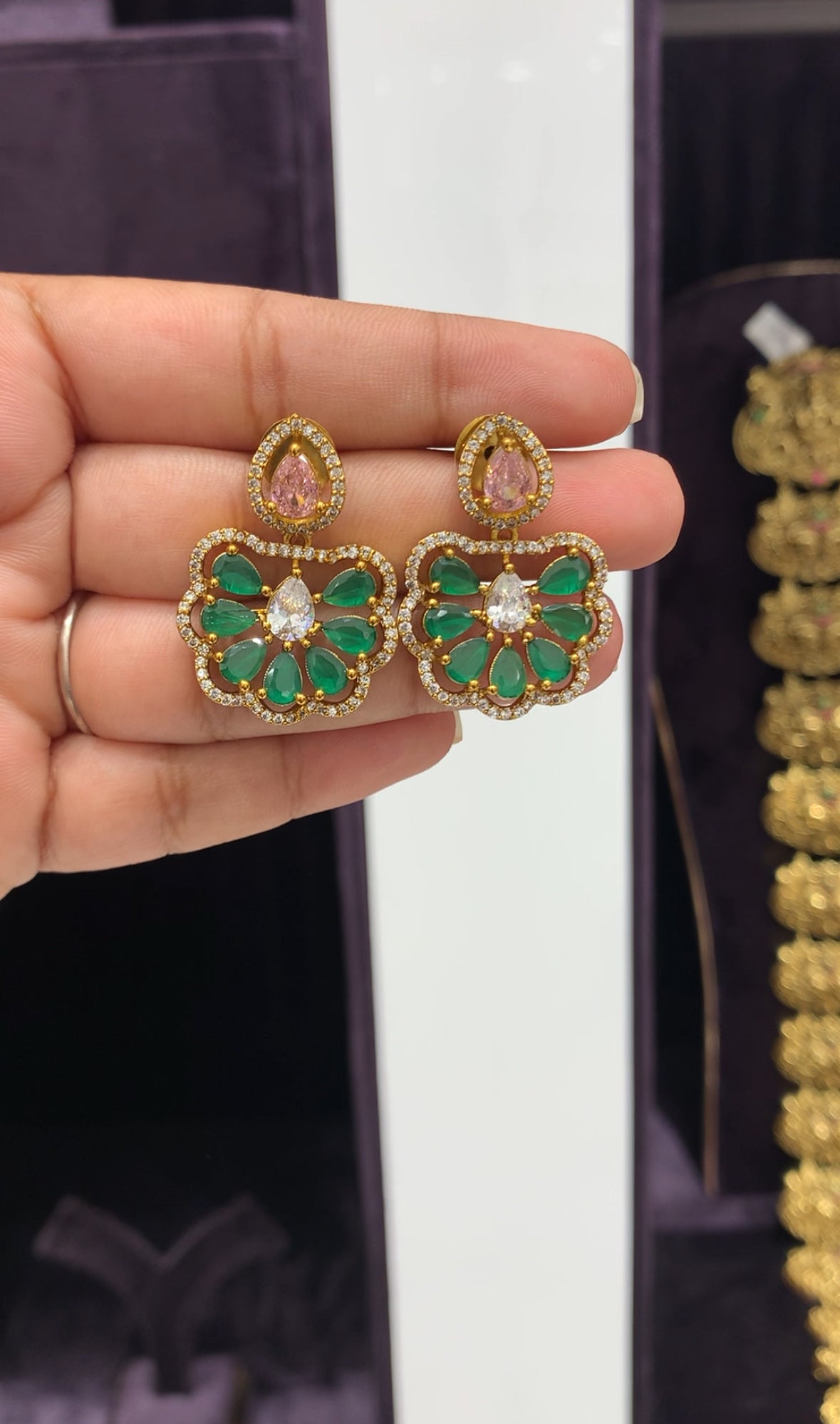 Beautiful trendy earrings