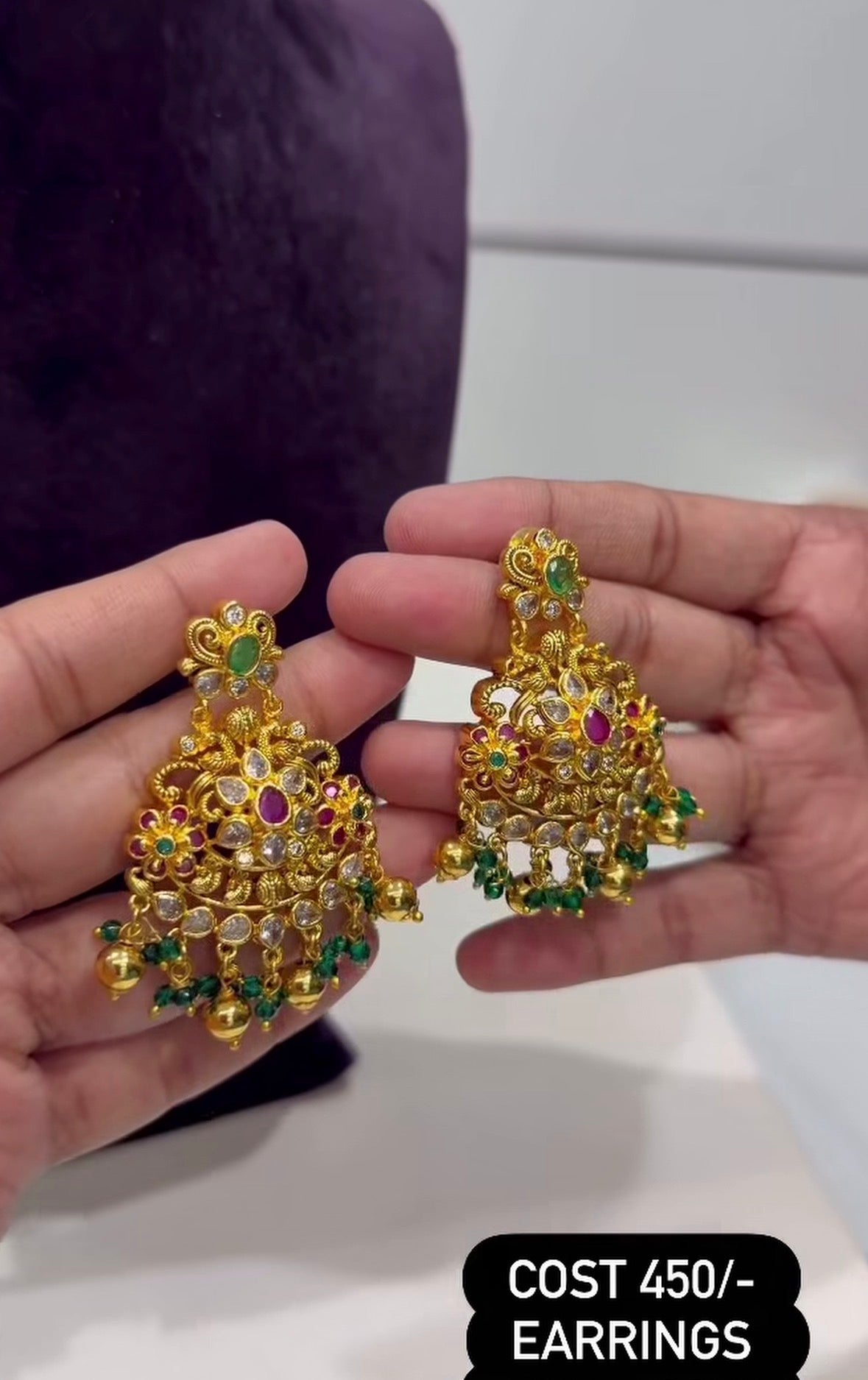 Beautiful customised earrings