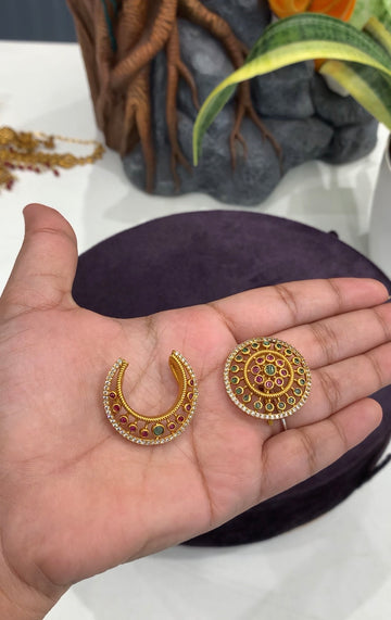 Beautiful sun moon hair accessories with backhook