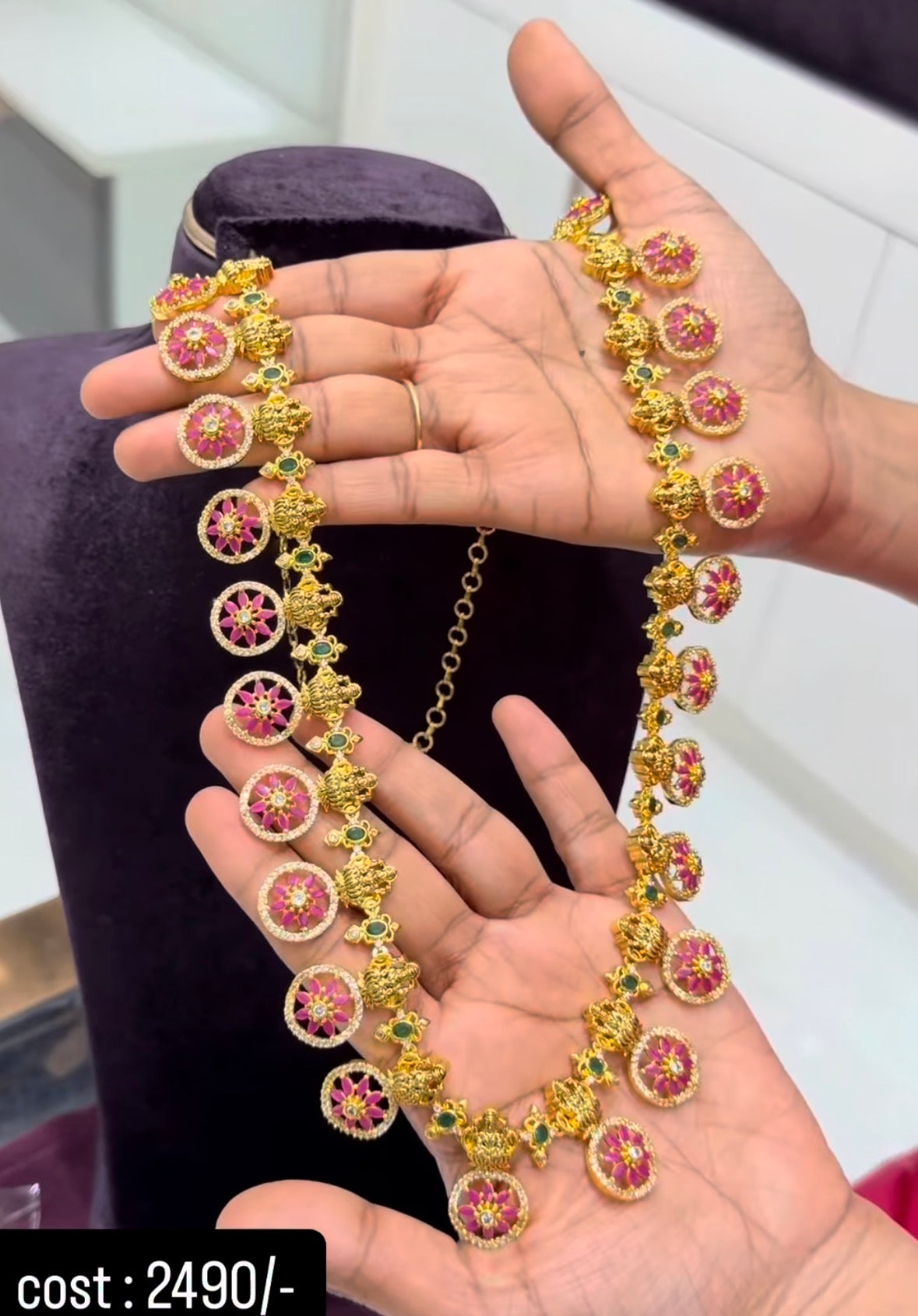 Beautiful Lakshmidevi Long Haram