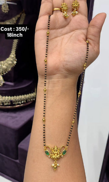 Beautiful green  stone blackbeads