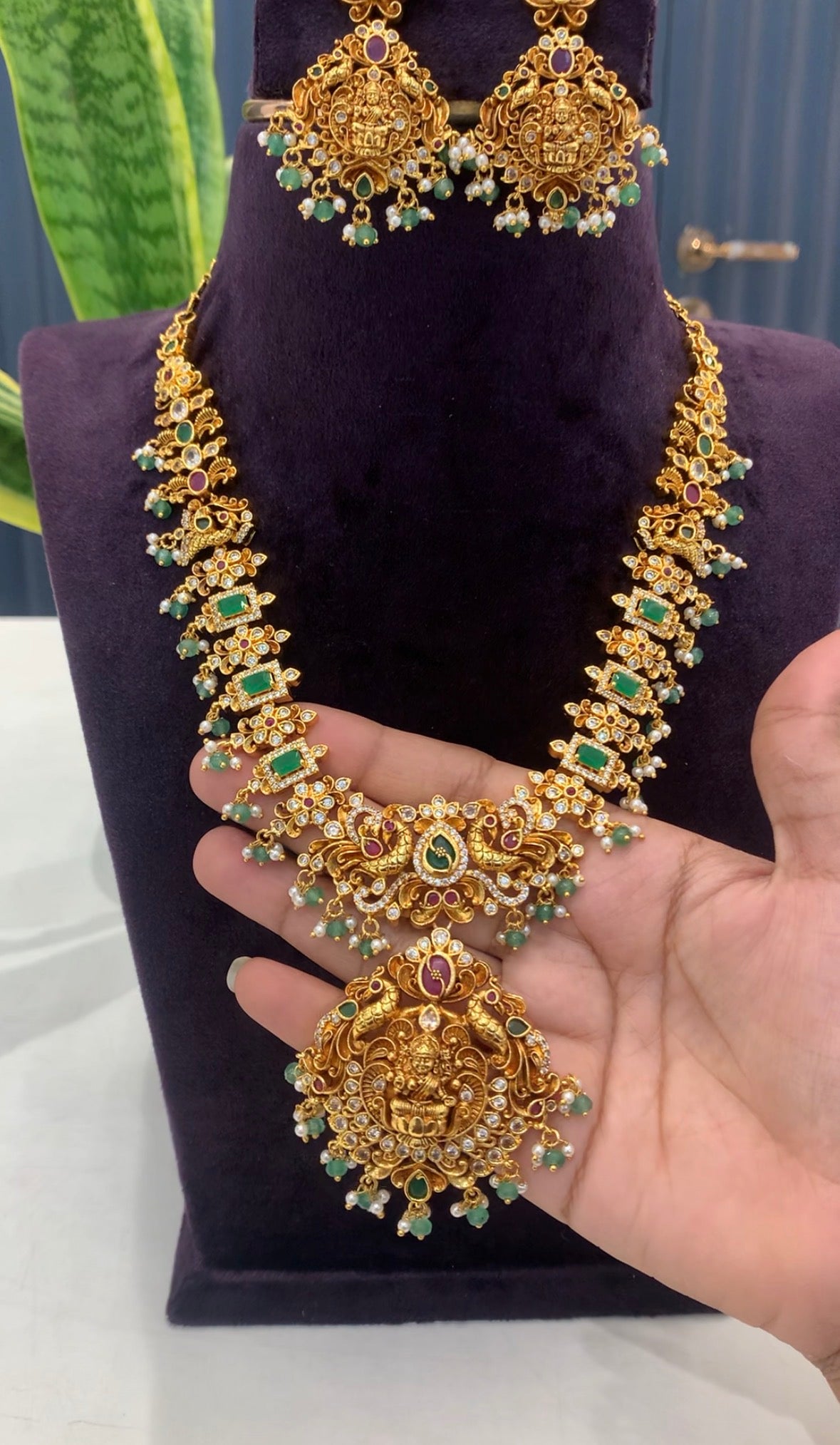 Beautiful customised nakshi necklace