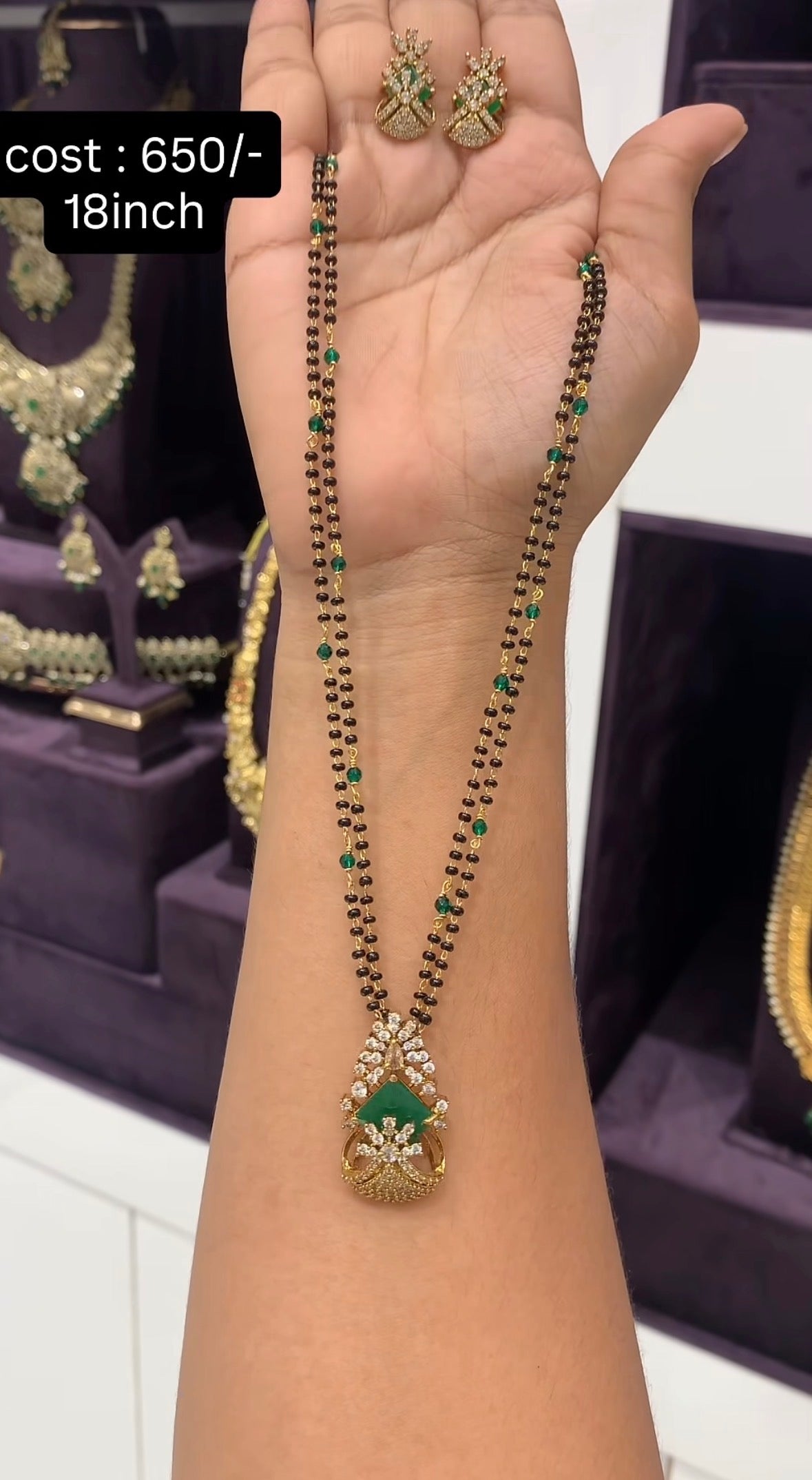 Beautiful Blackbeads pendent set