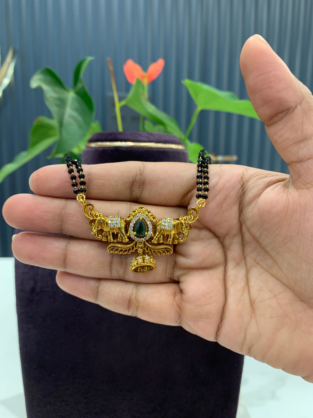 Beautiful 24 inch long Black beads