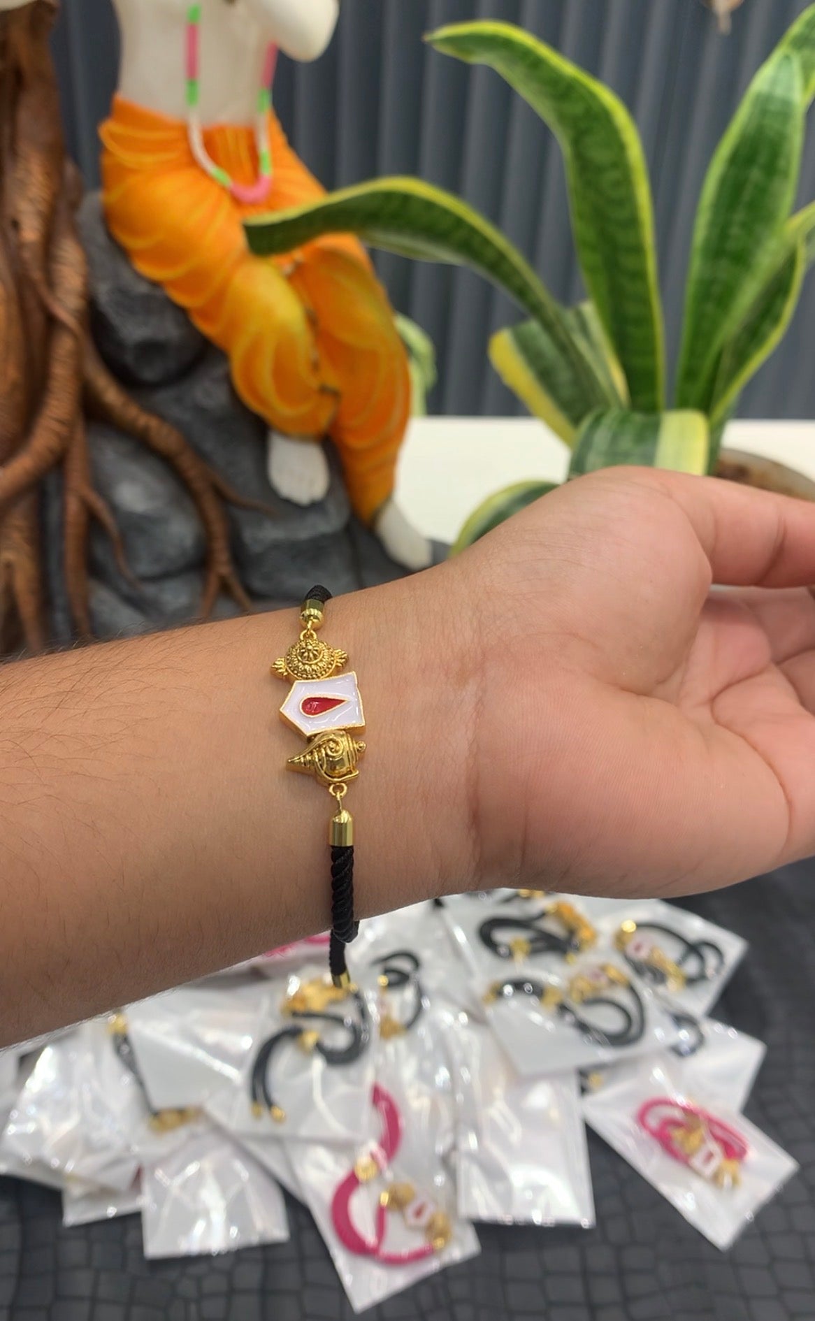 Beautiful balaji black thread bracelet