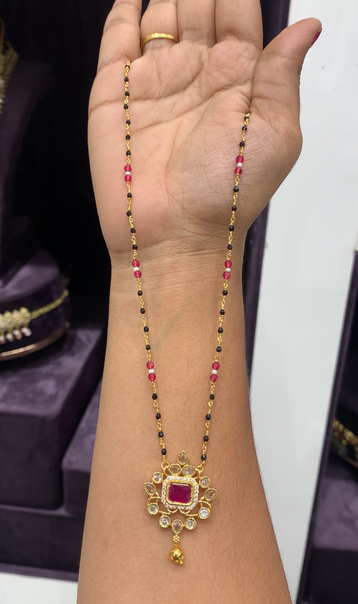 Beautiful customised blackbeads 18 inchs