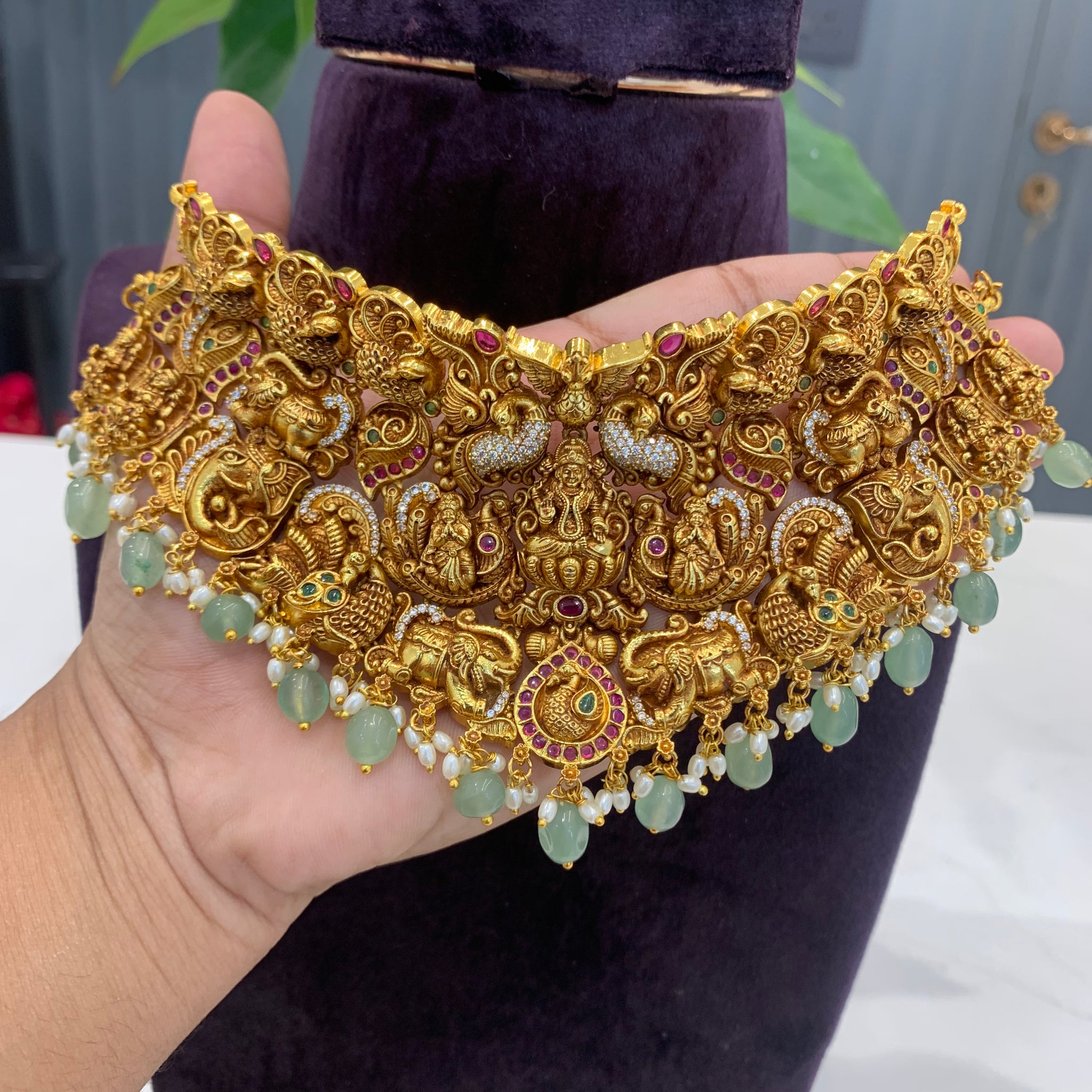 Beautiful nakshi 3D heavy  chocker set