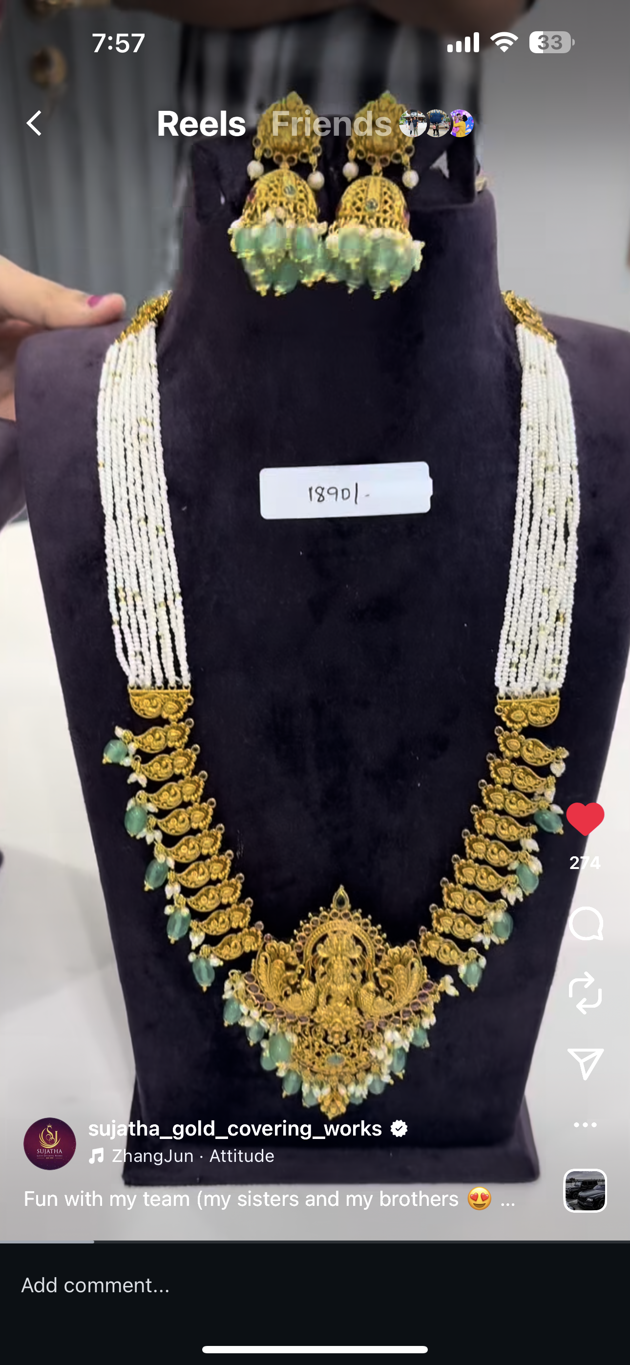 Beautiful traditional beads set (with discount price mentioned )