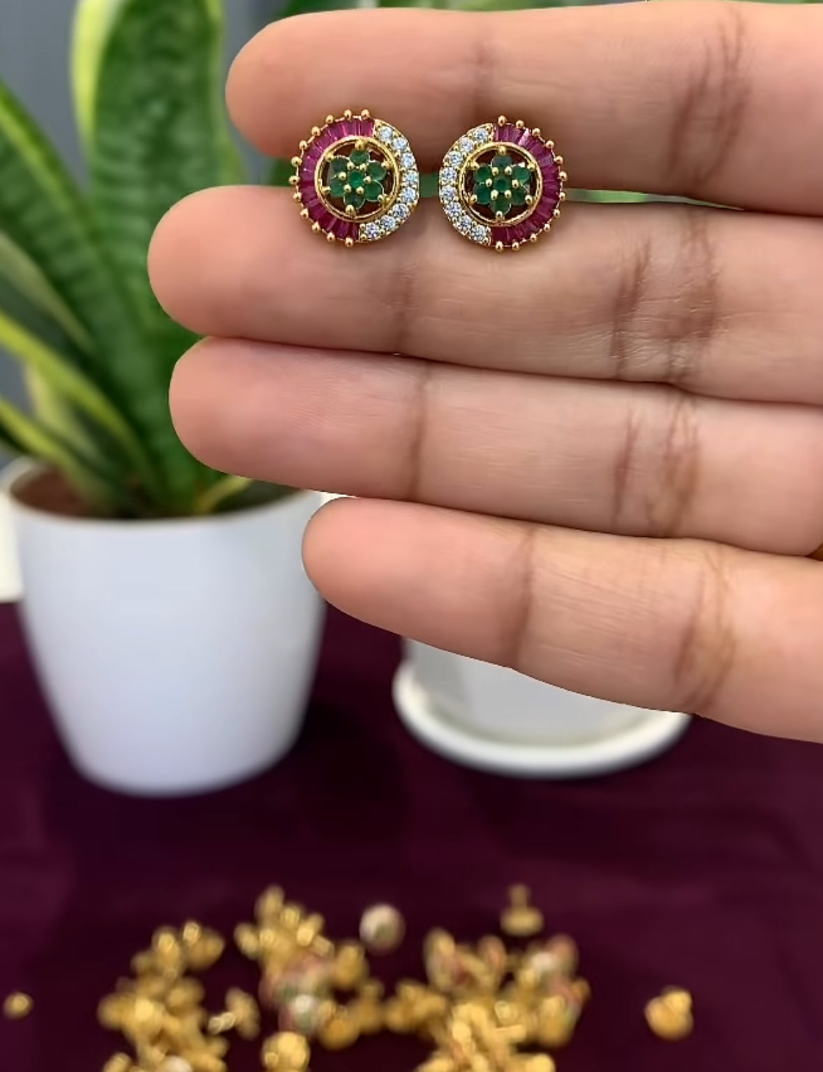 Beautiful studs with screw back