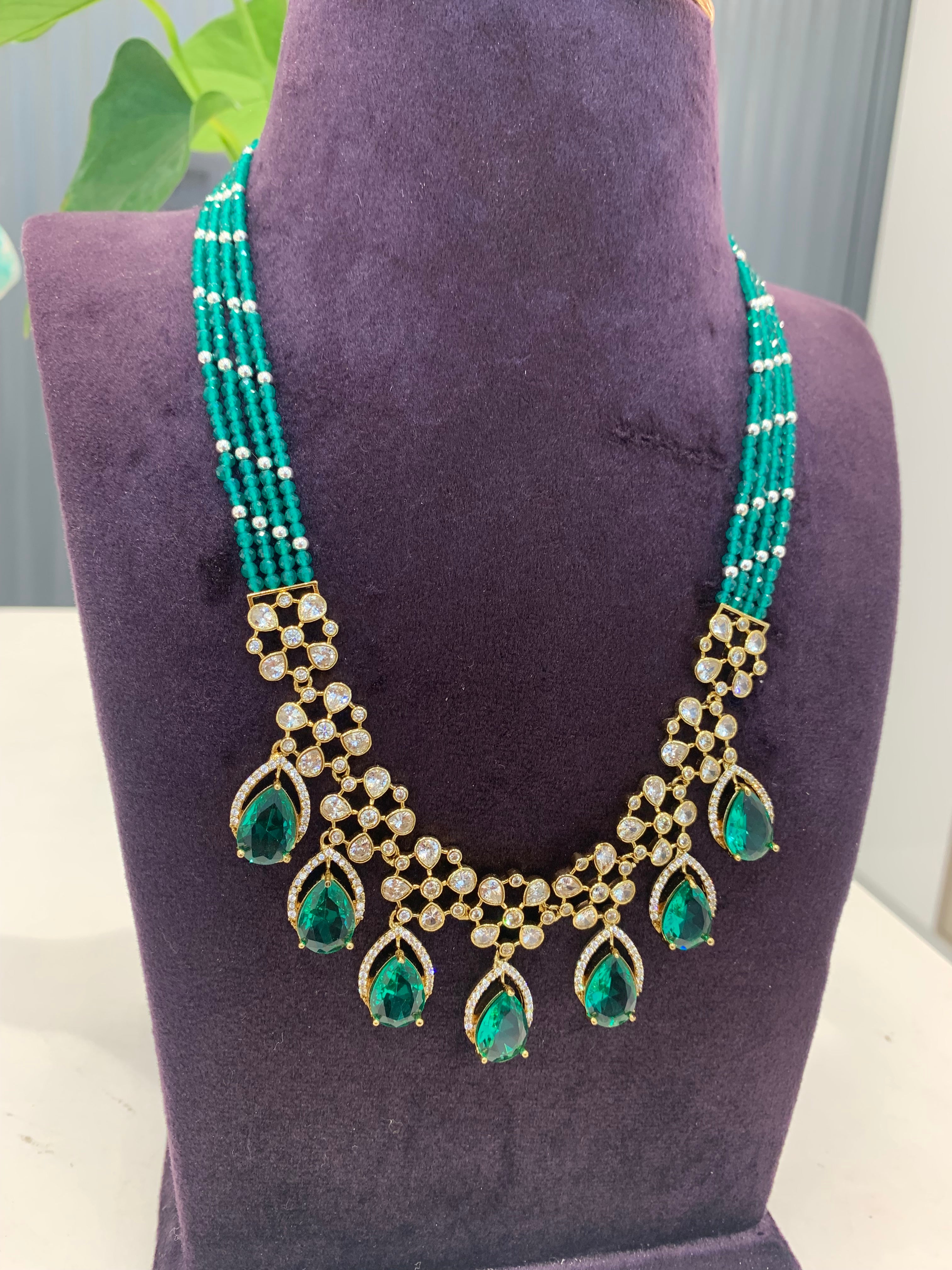 Beautiful Locket set with Premium crystals Danda