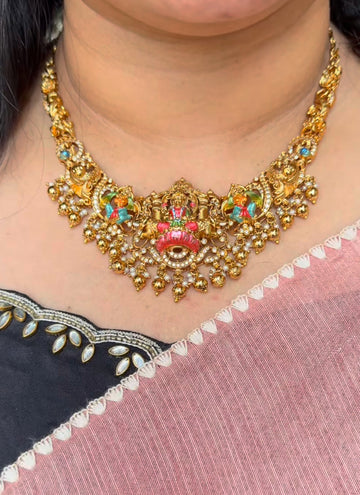 Beautiful meenakari necklace