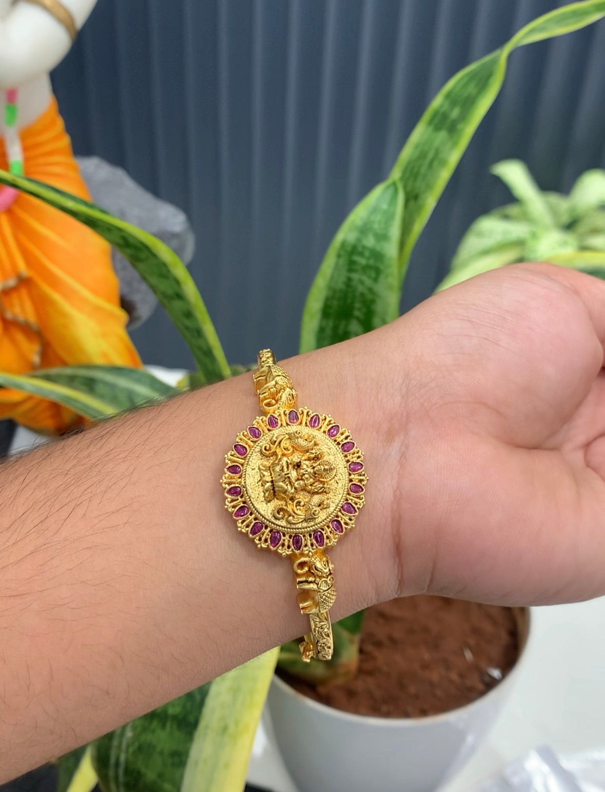 Beautiful Lakshmidevi Kada Bracelet