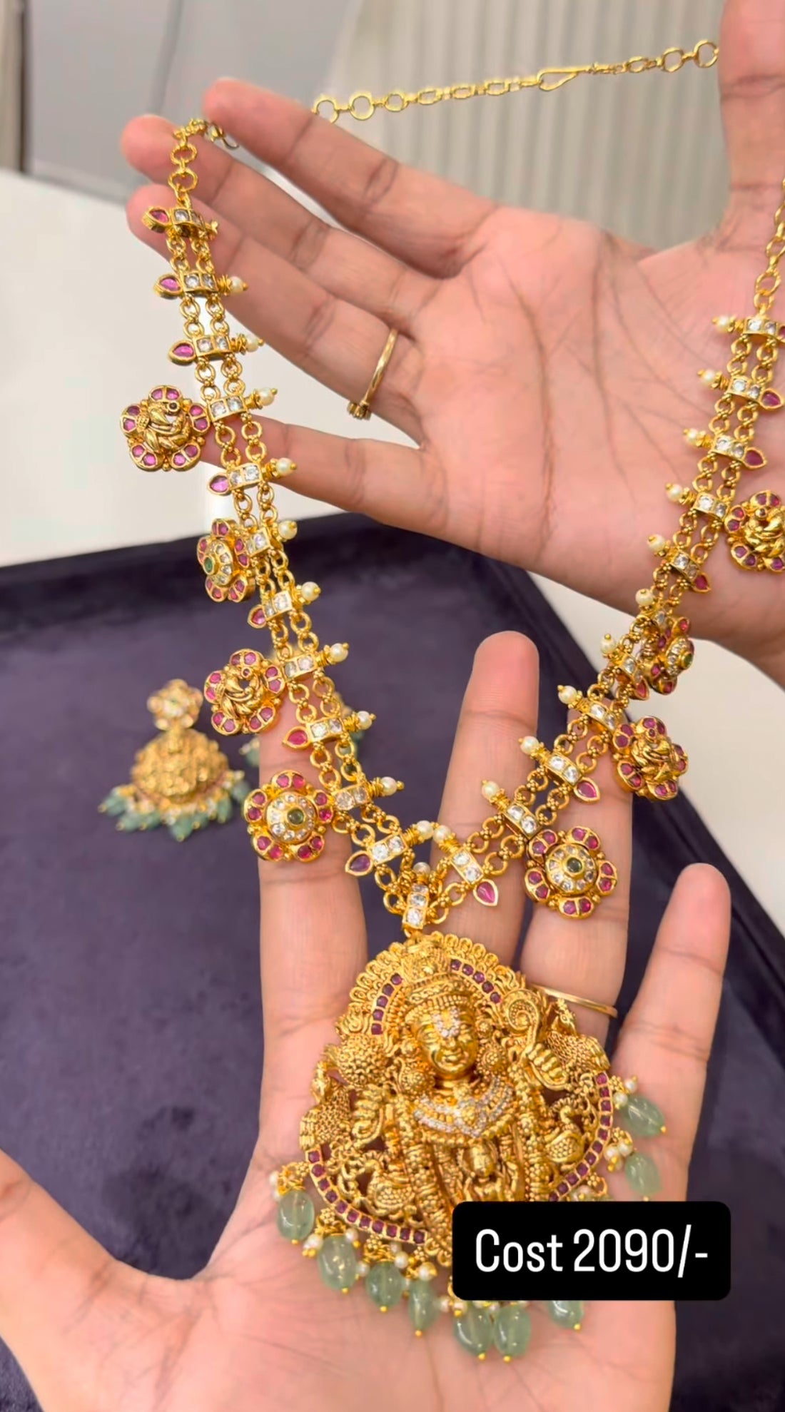 Beautiful customised nakshi necklace