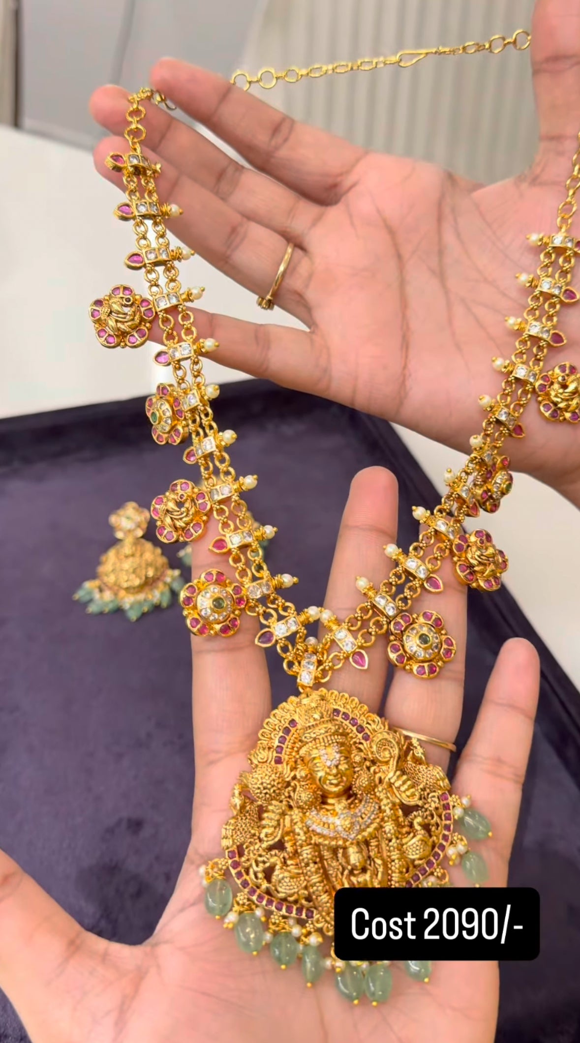 Beautiful customised nakshi necklace