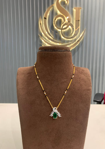 Gj Peacock Black beads