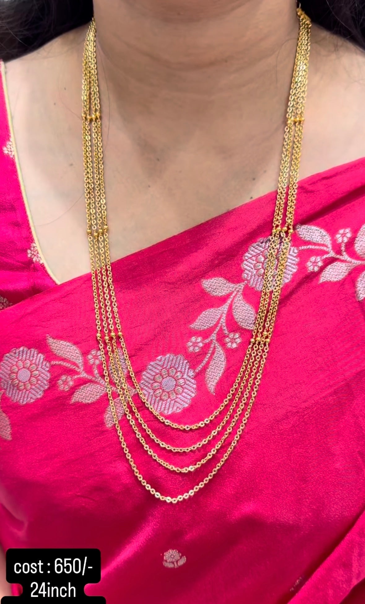 Beautiful customised chandraharam