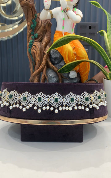 Beautiful GJ polish chain vaddanam