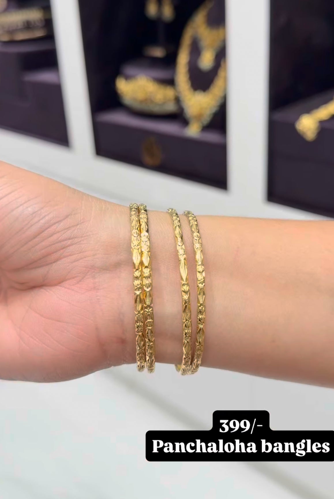 Beautiful panchaloha bangles set of 4