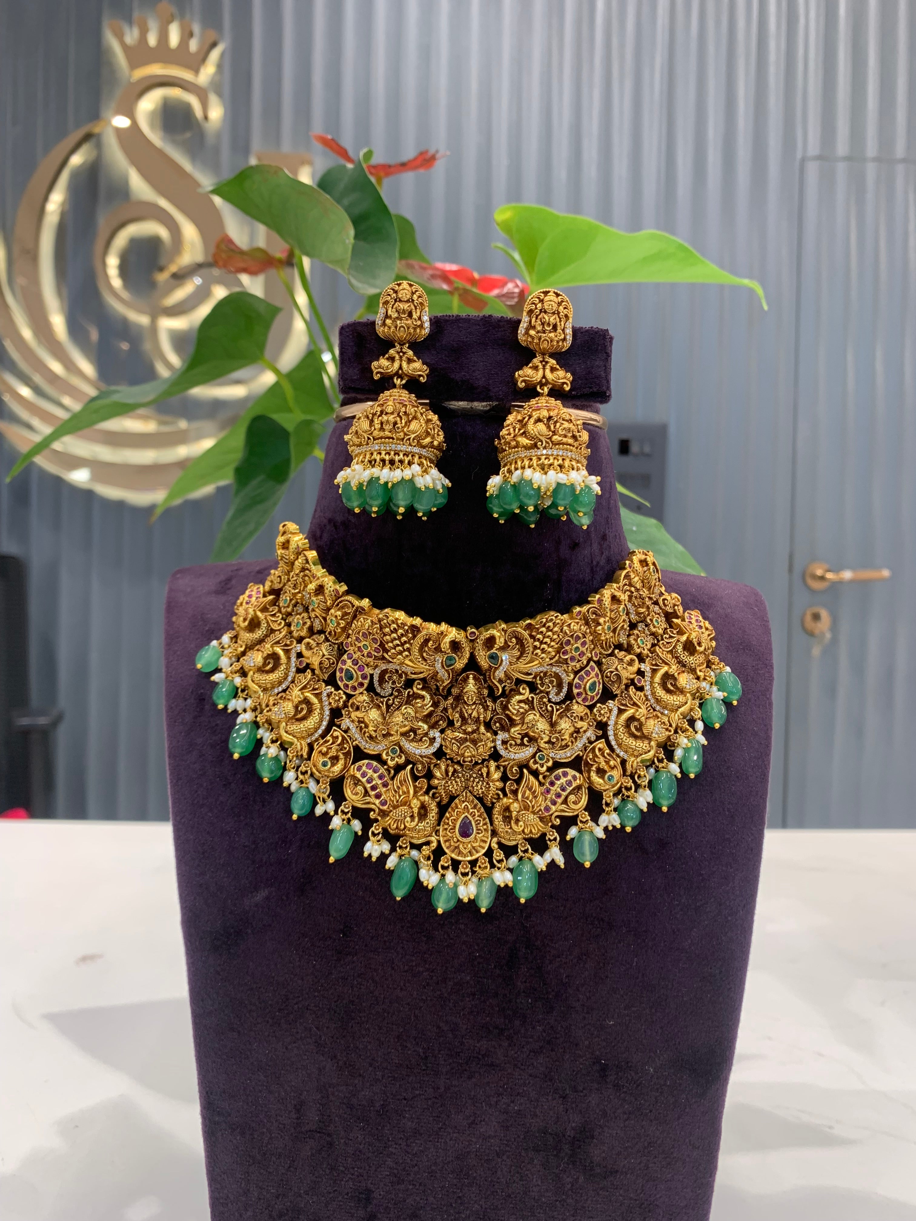 Beautiful nakshi 3D heavy  chocker set