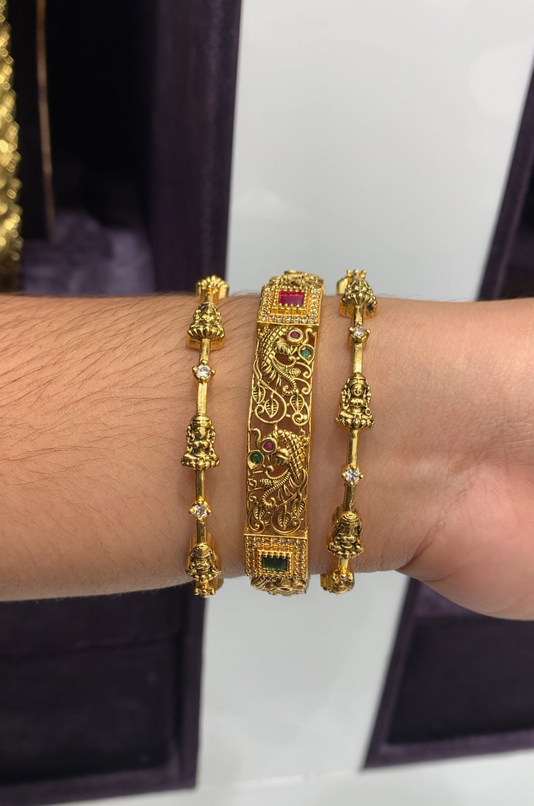 Beautiful combo bangles set of 3