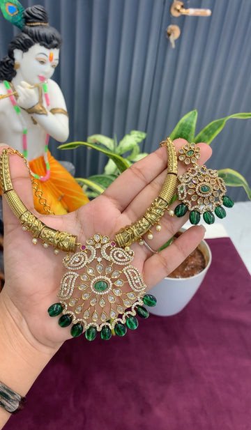 Beautiful party wear kanti necklace @offer price