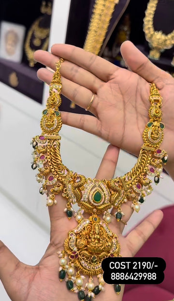 Beautiful customised nakshi necklace