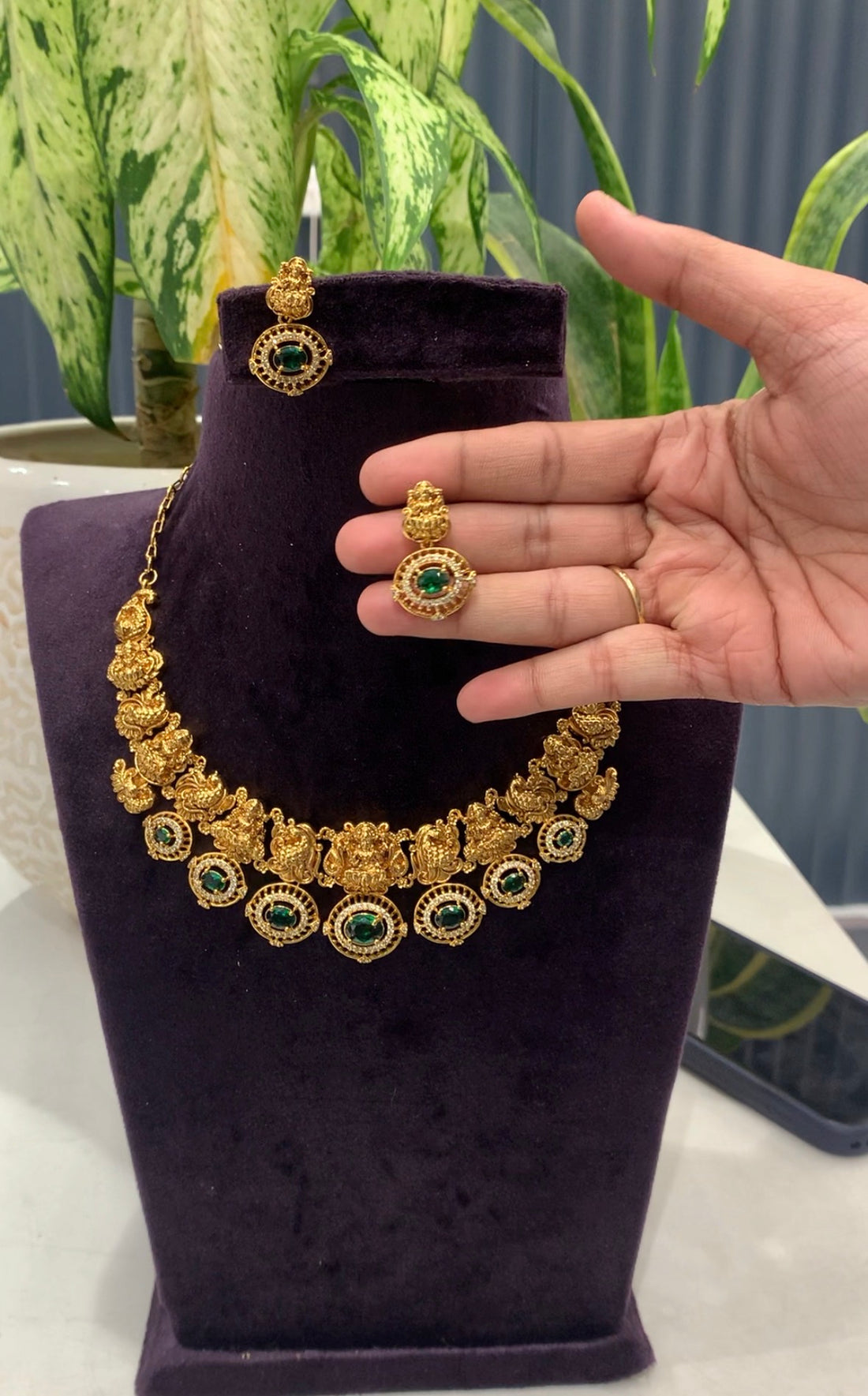 Beautiful nakshi traditional necklace