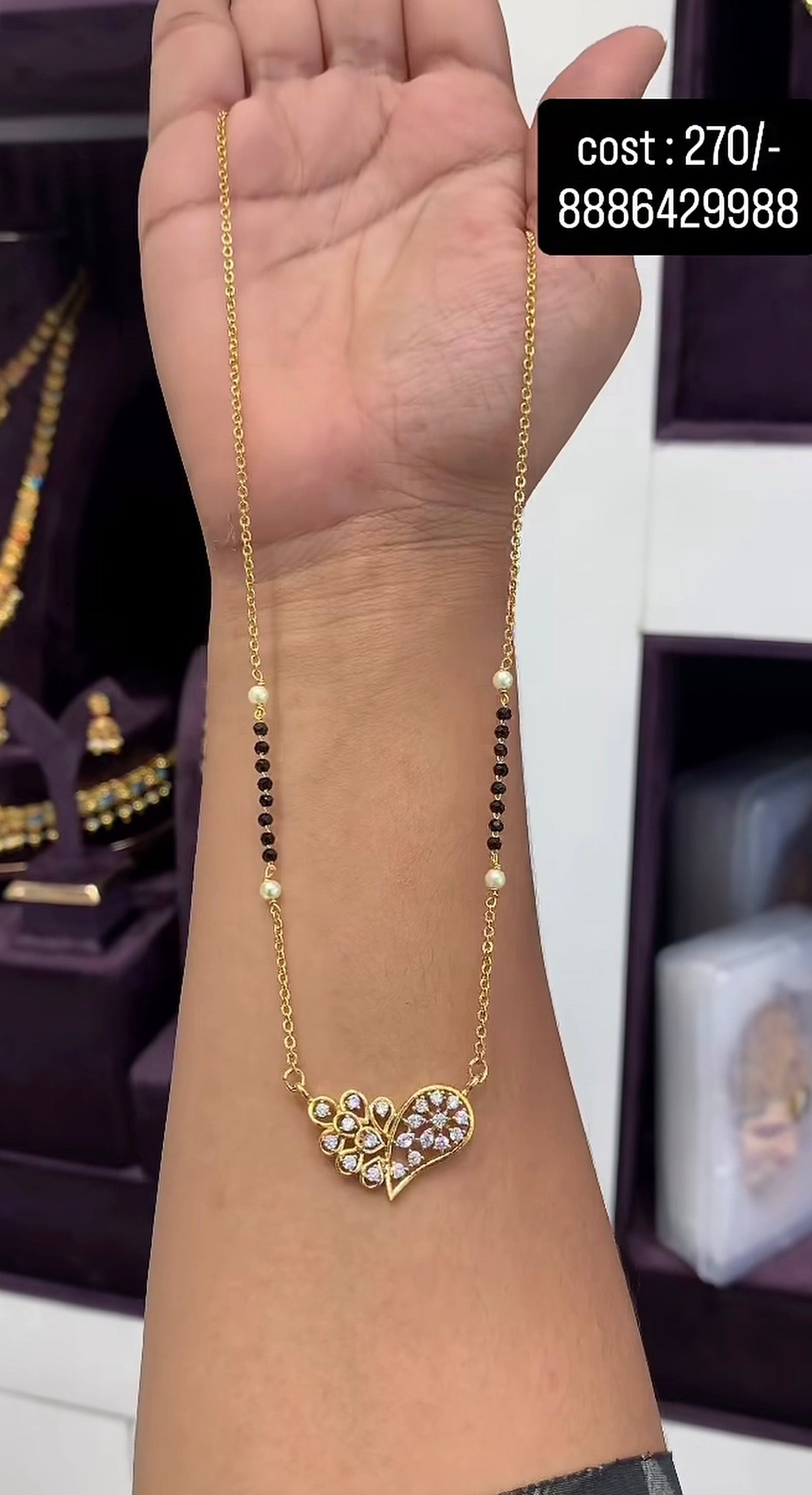 Beautiful customised blackbeads 18inchs