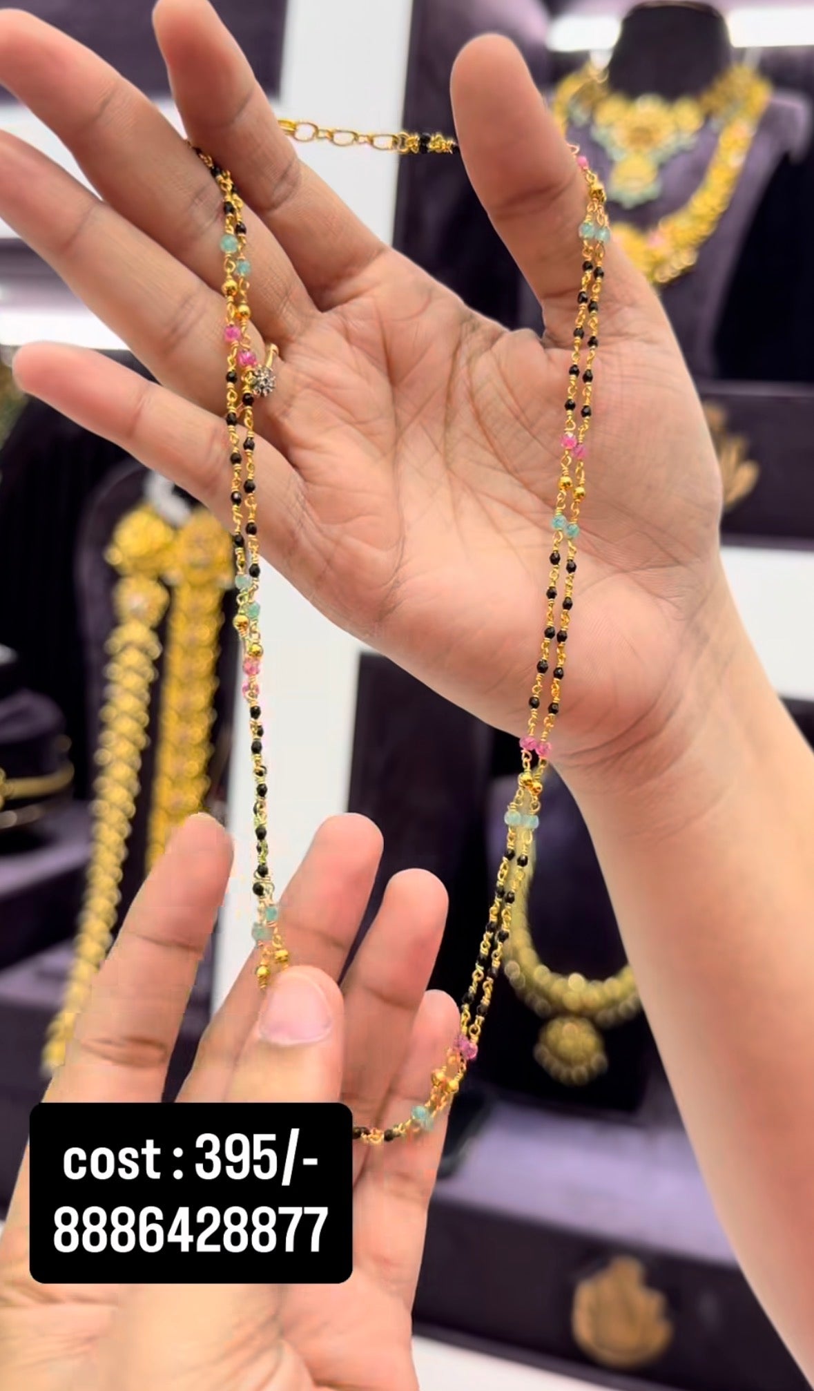 Beautiful customised 2 line blackbeads