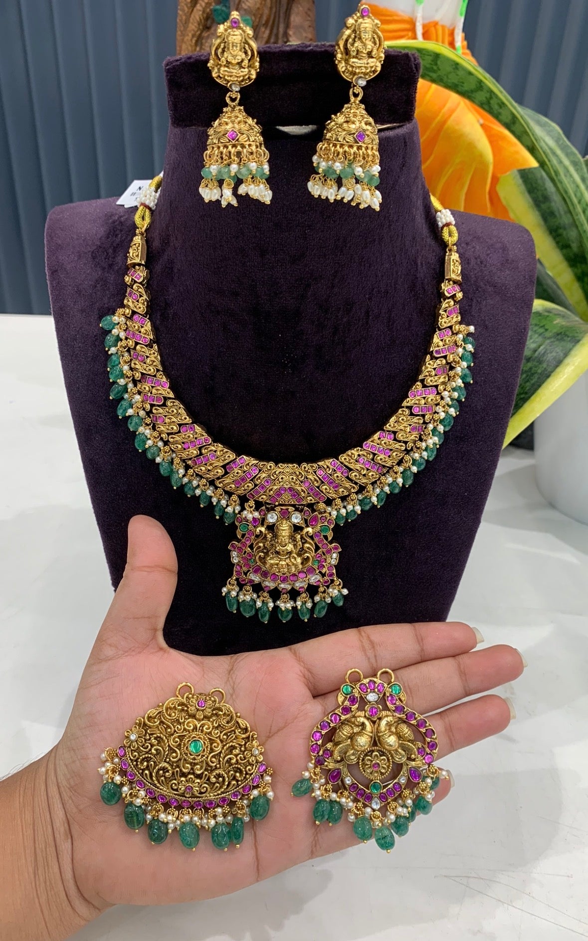 Beautiful Jadav Changeable Necklace (3 in 1)