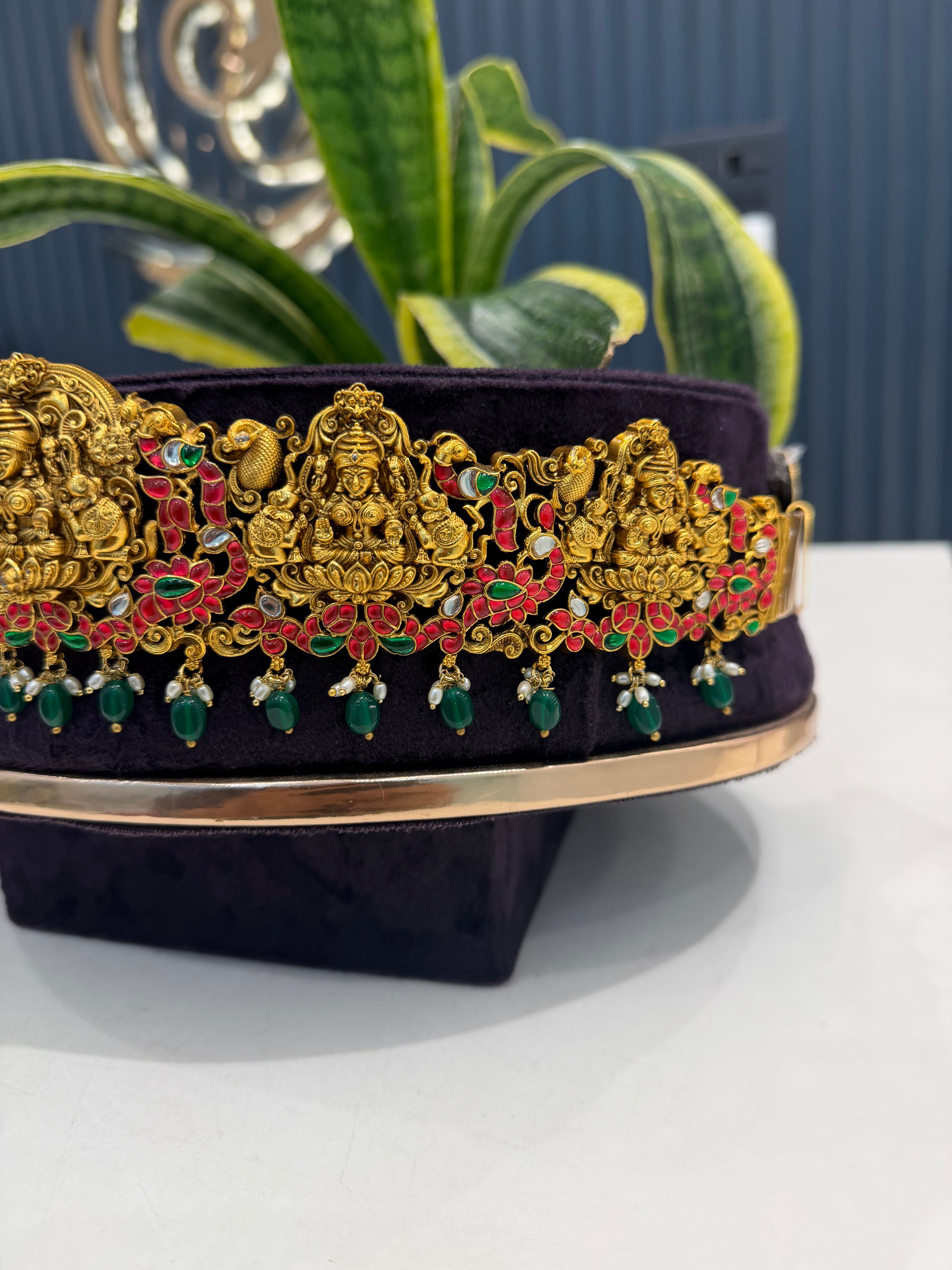 Beautiful Nakshi 3D Jadav Kundan Vadanam Offer Price