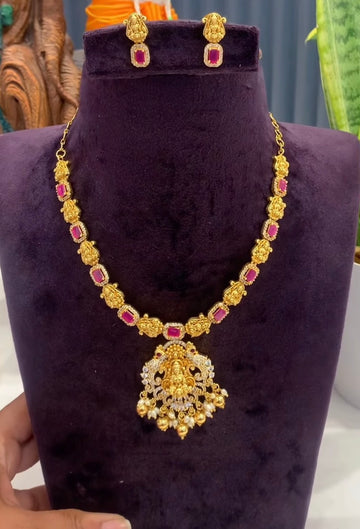Beautiful Ruby stone Necklace