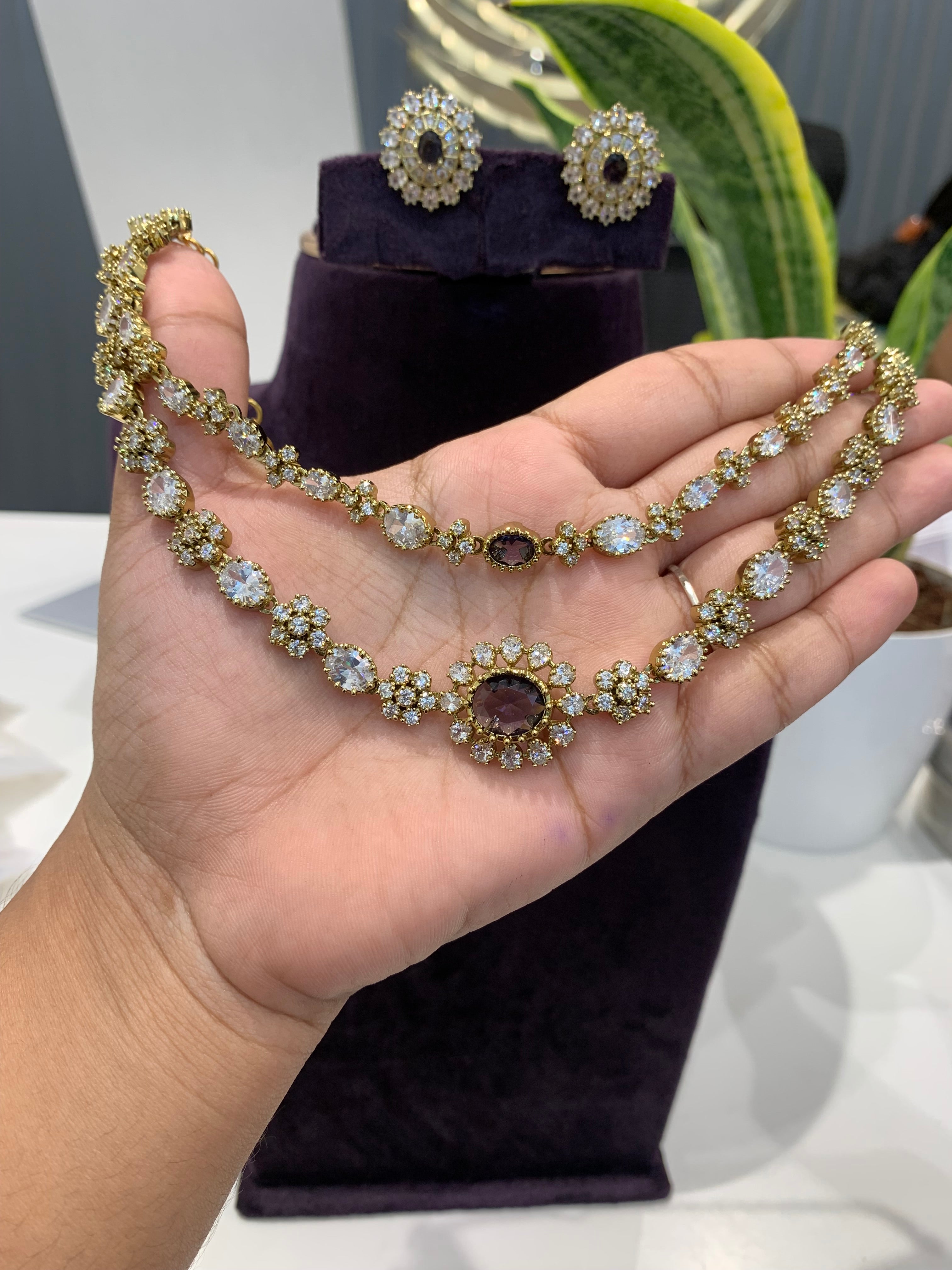 Beautiful double step necklace