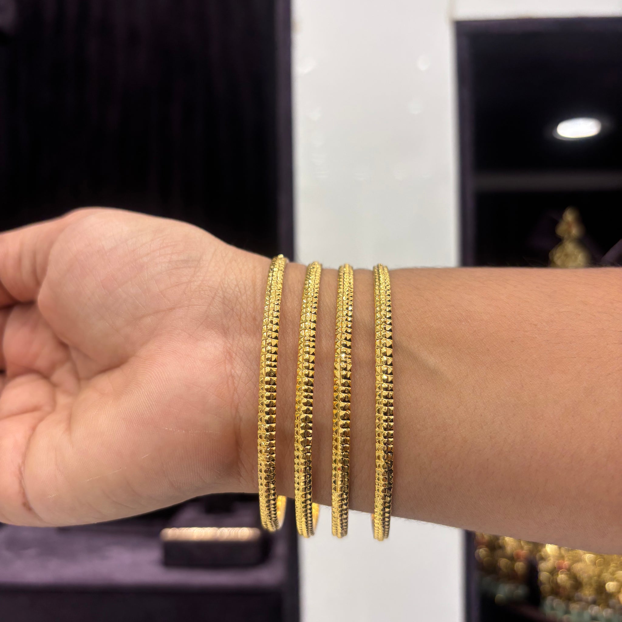 Microplated Plated Gold Bangles