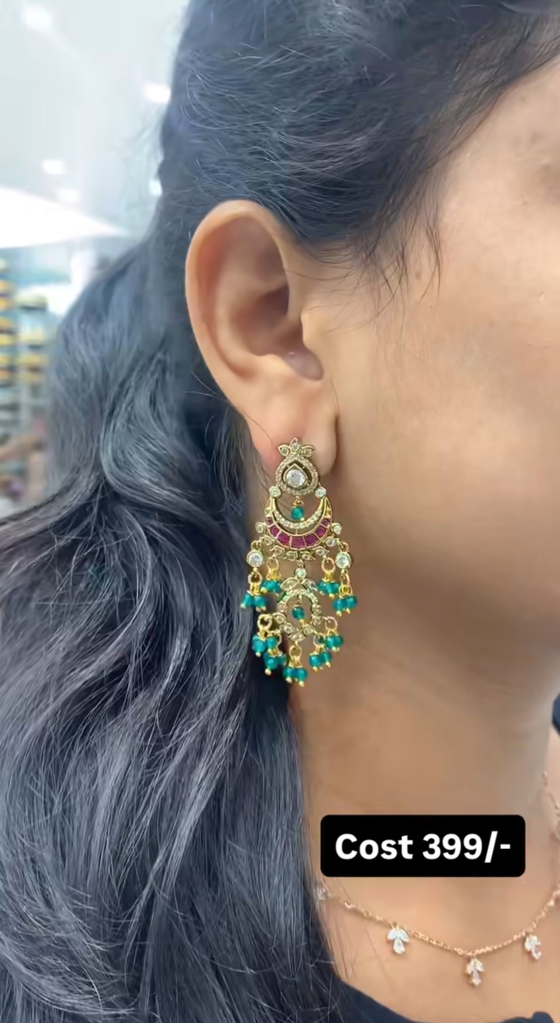 Beautiful earrings chandbalis