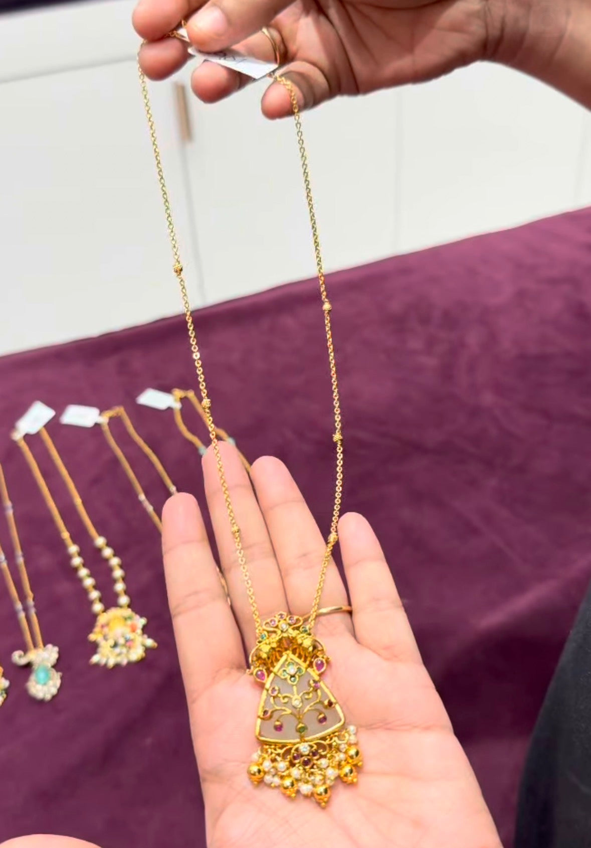 Beautiful Locket With Customised Chandraharam Chain