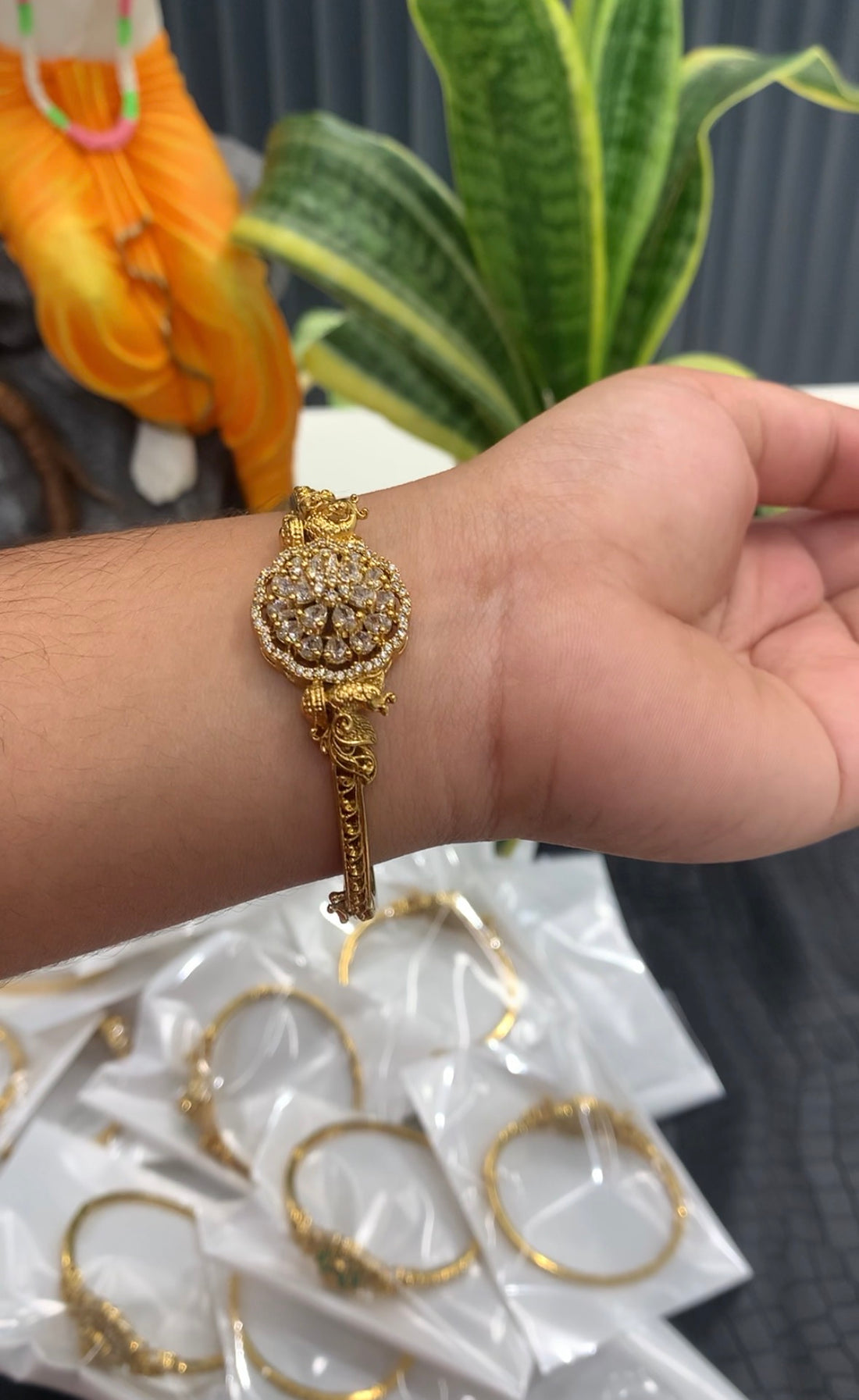 Beautiful white stone bracelet
