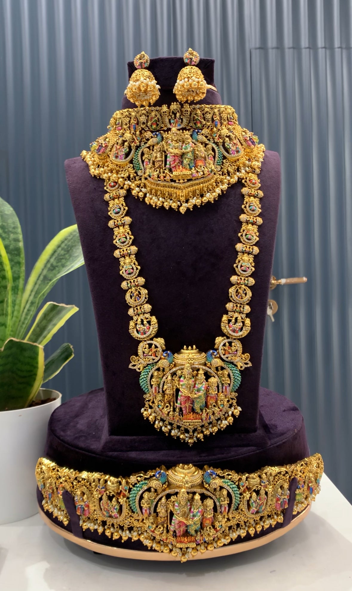 Beautiful srinivasa kalyanam combo set (chocker + haram +jumkies+vaddanam)prebook 20 days