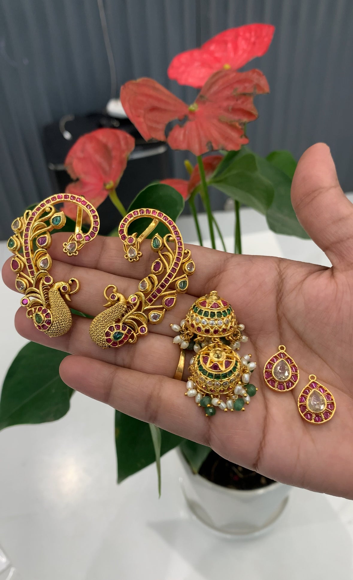 Beautiful 3 in 1 earcuffs