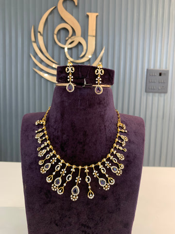 Beautiful violet stone necklace