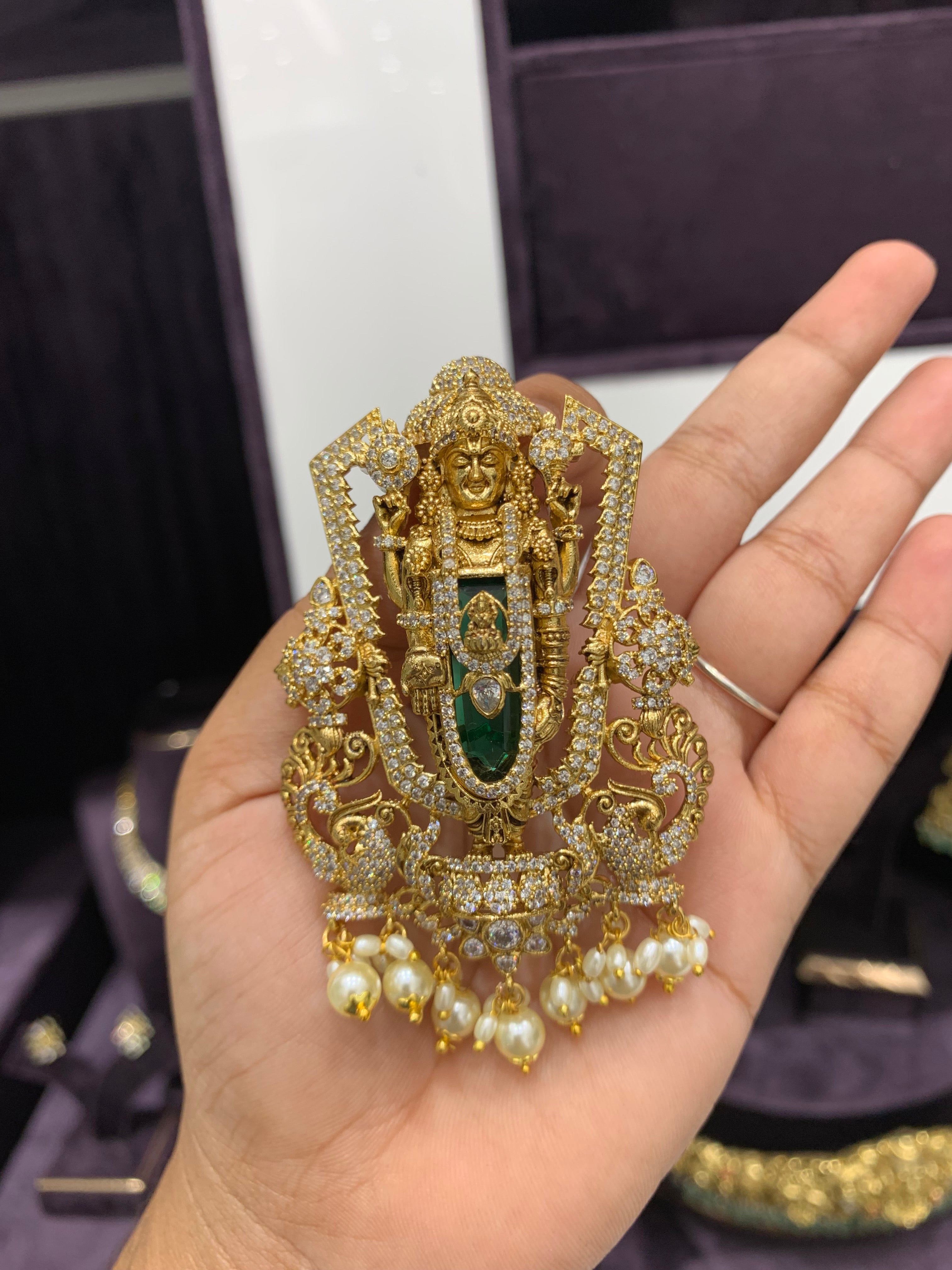 Beautiful balaji pendant with back hook